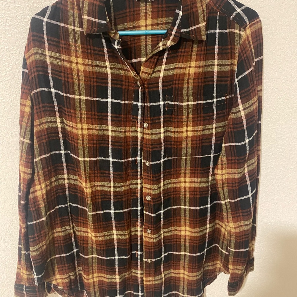 beachlunchlounge Women’s Multicolor Plaid Shirt